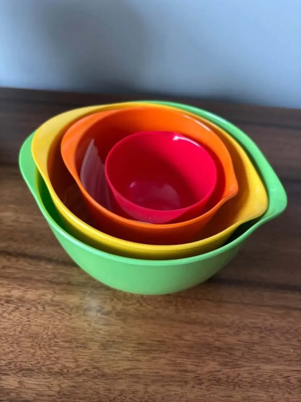 Multi-Cup Melamine Nesting Measuring cups Set of 4 Multicolor Pour Spout Prep